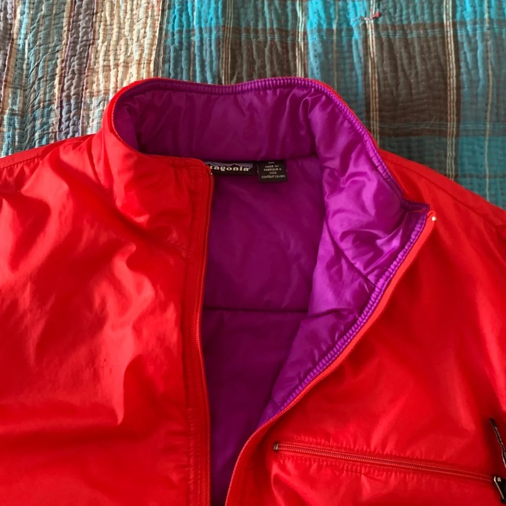 Patagonia Puffball Jacket Red/Purple 1995 RARE Medium - Picture 2 of 5
